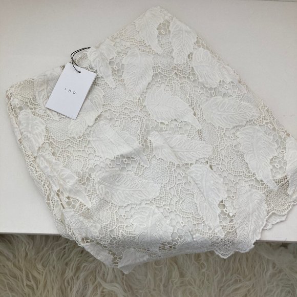 IRO Embroidered Accent Mini Skirt
